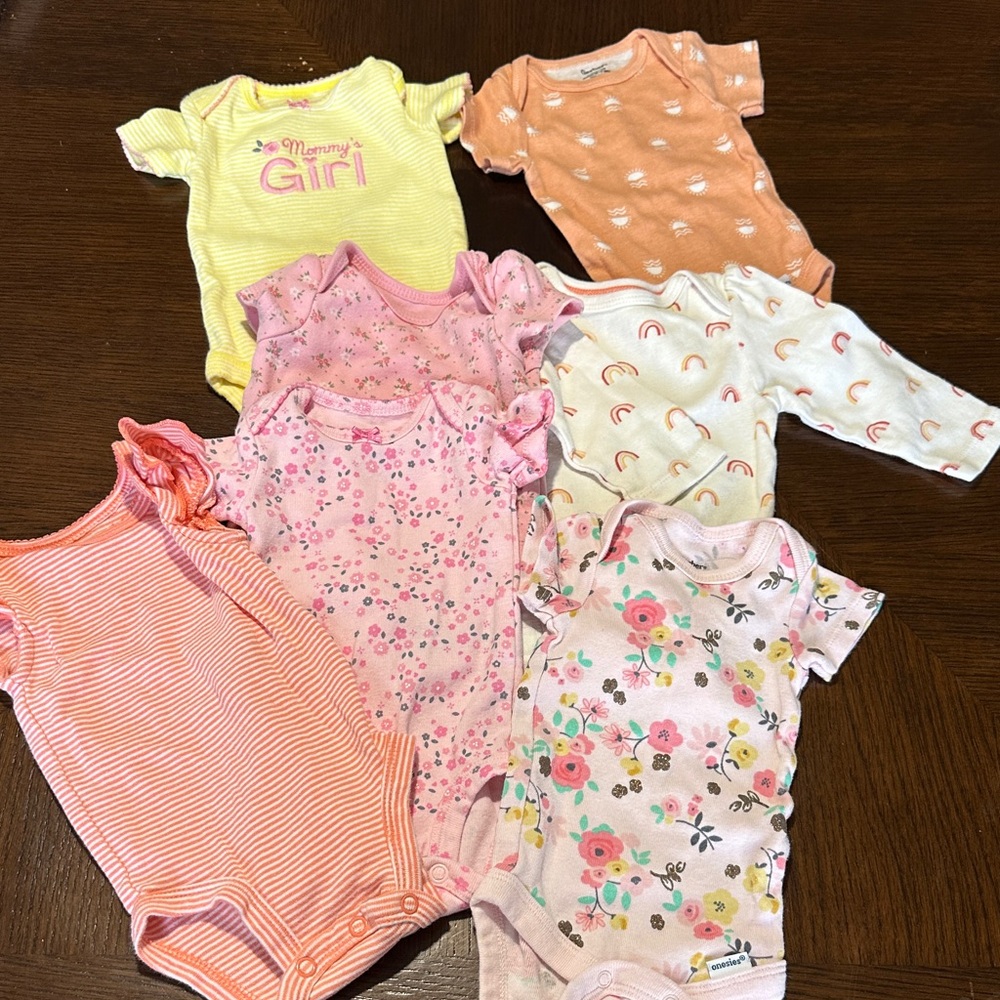Baby Girl Onesies Bundle - Newborn